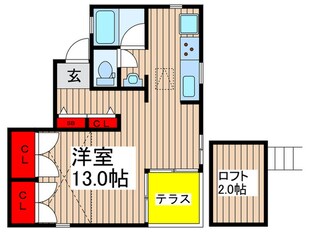 向坂タウンハイツEの物件間取画像